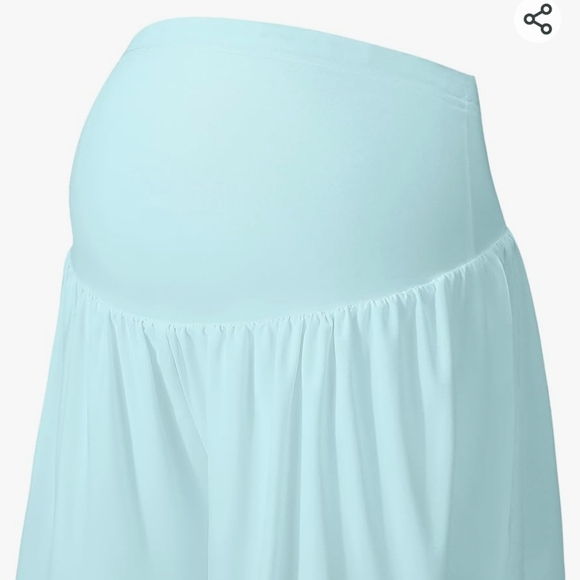 NWT EXARUS Maternity Flowy Shorts Athletic Butterfly 2 in 1 Size XXL - Picture 7 of 8